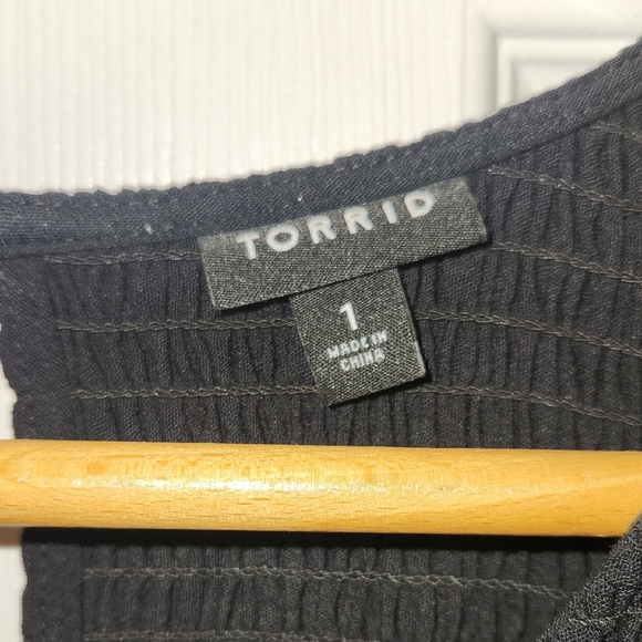Torrid Black Ribbed Knit Top - Picture 3 of 7